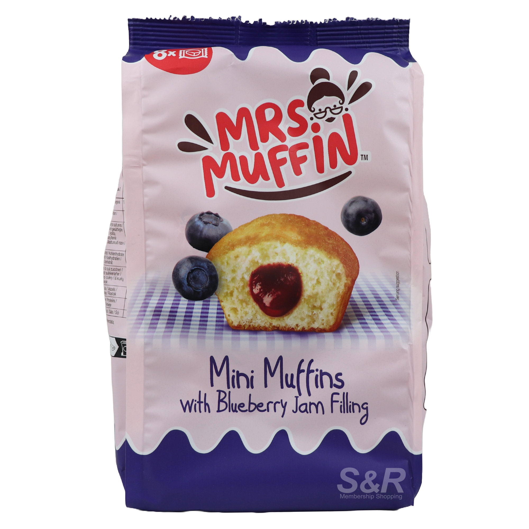 Mrs. Muffin's Mini Muffin with Blueberry Filling 8pcs